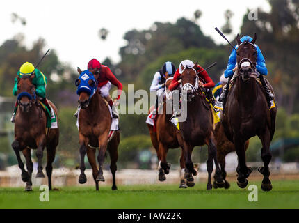 Arcadia, Californie, USA. 27 mai, 2019. 18 mai : Bolo avec Florent Geroux remporte le cordonnier Mile à Santa Anita à Santa Anita Park à Arcadia, Californie le 27 mai 2019. Evers/Eclipse Sportswire/CSM/Alamy Live News Banque D'Images