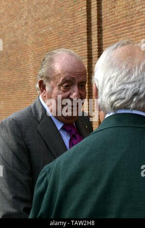 Émérite du Roi Don Juan Carlos au cours de San Isidro 2019 Juste à Madrid 22/05/2019 El Rey Don Juan Carlos Emerito annonce sa retraite de la vie publique Cordon Press Banque D'Images