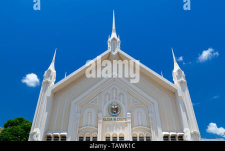 Façade de l'église catholique à Manille, Philippines Banque D'Images