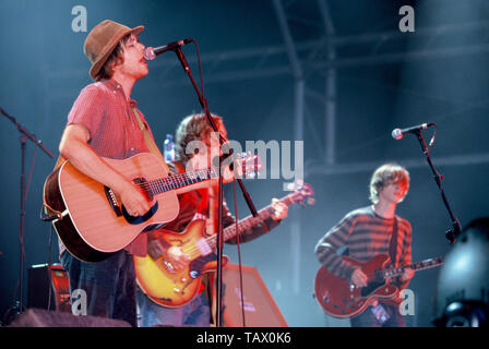 Le Corail en concert au V2003, Chelmsford, Essex, Angleterre, Royaume-Uni. Banque D'Images