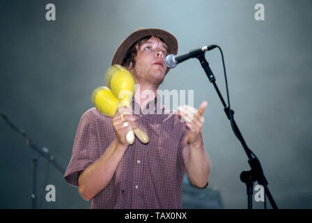 Le Corail en concert au V2003, Chelmsford, Essex, Angleterre, Royaume-Uni. Banque D'Images