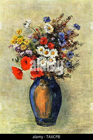 Odilon Redon - Vase de fleurs 2 C 1904 Banque D'Images