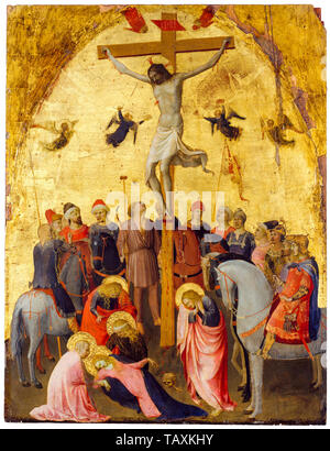 Fra Angelico, la Crucifixion, la peinture, vers 1420 Banque D'Images