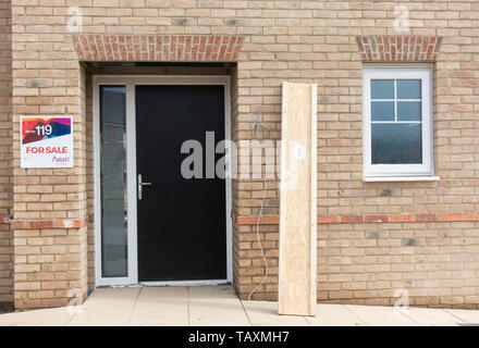 Nouvelles maisons maisons avant le développement, au nord est de l'Angleterre. UK Banque D'Images