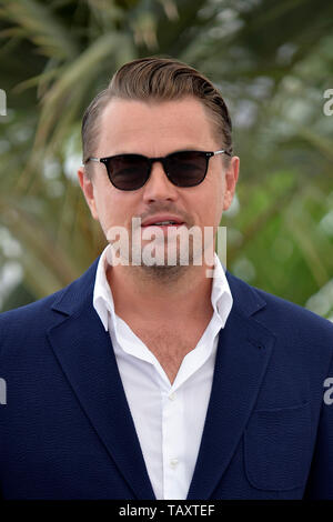 72e édition du Festival de Cannes : une séance de photos pour le film "Il était une fois... à Hollywood" avec Leonardo DiCaprio, le 22 mai, 2019 Banque D'Images