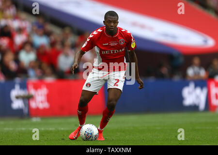 Anfernee Dijksteel de Charlton Athletic - Charlton Athletic v Sunderland, Sky Bet League Play-Off, une finale au stade de Wembley, Londres - 26 mai 2019 Editorial N'utilisez que des restrictions s'appliquent - DataCo Banque D'Images