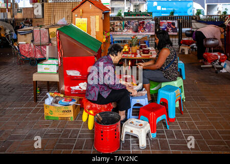 La Malédiction Grannies, Causeway Bay, Hong Kong, Chine Banque D'Images