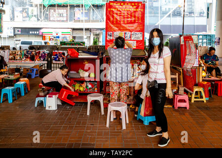 La Malédiction Grannies, Causeway Bay, Hong Kong, Chine Banque D'Images