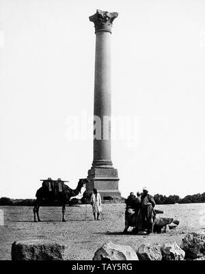 Pompeys Pillar, Alexandria, Egypte Banque D'Images