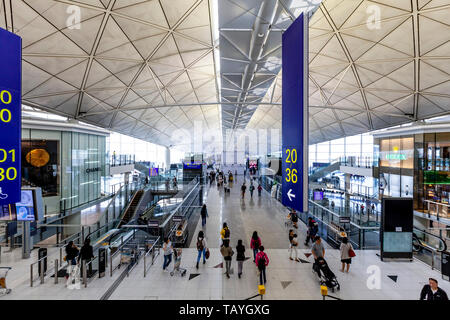 L'Aéroport International de Hong Kong, Hong Kong, Chine Banque D'Images