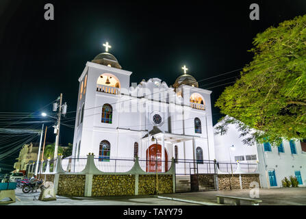 Nuestra Senora de Los Remedios Church à Flores, Guatemala Banque D'Images