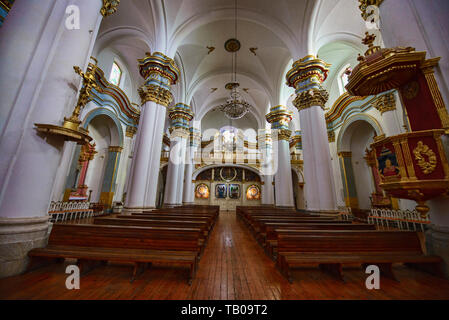 Intérieur de la Basilique Cathédrale de Notre Dame de la paix (cathédrale), Potosí Potosí, Bolivie Banque D'Images