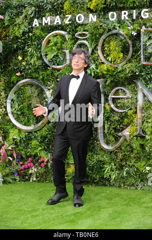 La première mondiale de bons présages Amazon série originale, basée sur Terry Pratchett et Neil Gaiman, dans son livre sur la fin du monde. Odeon Leicester Square, Londres Banque D'Images