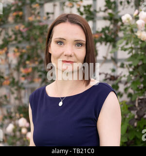 Le Hay Festival, Hay-on-Wye, au Pays de Galles, Royaume-Uni mercredi 29 mai 2019. Nadine Akkerman, auteur d'agents invisibles : LES FEMMES ET L'espionnage au 17e siècle, la Grande-bretagne figurant à la 32e assemblée annuelle Hay Festival de la littérature et des Arts. Crédit : Keith morris/Alamy Live News Banque D'Images