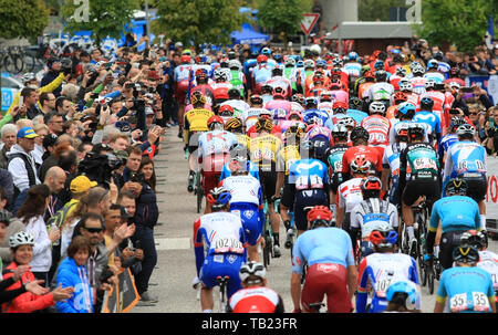 Anterselva Antholz, Italie,. 29 mai 2019, Commezzadura (Val di Sole) à Anterselva Antholz, Italie, ; Giro D Italia cycling tour stade 17 ; les cyclistes au début à Commezzadura : Action Crédit Plus Sport Images/Alamy Live News Crédit : Action Plus de Sports/Alamy Live News Banque D'Images