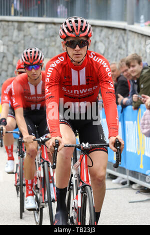 Anterselva Antholz, Italie,. 29 mai 2019, Commezzadura (Val di Sole) à Anterselva Antholz, Italie, ; Giro D Italia cycling tour stade 17 ; Chad Haga (USA) au début à Commezzadura : Action Crédit Plus Sport Images/Alamy Live News Crédit : Action Plus de Sports/Alamy Live News Banque D'Images