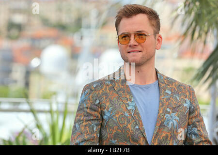 CANNES, FRANCE - 16 MAI : Taron Egerton assiste à la 'Rocketman' photocall pendant le 72e Festival de Cannes (Credit : Mickael Chavet/Projet Daybreak Banque D'Images