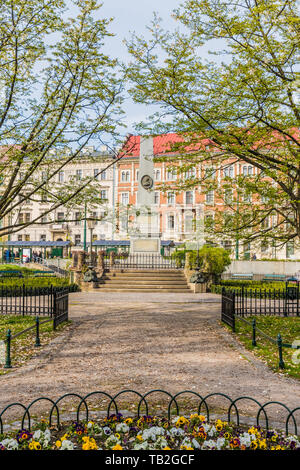 Une vue typique de la vieille ville de Cracovie Banque D'Images