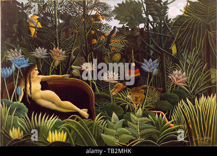 Henri Julien Félix Rousseau dit Le Douanier Rousseau - Dream 1910 Banque D'Images