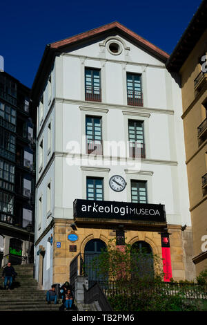 Bilbao, Espagne. Le 15 février 2019. Musée archéologique situé dans le centre de la vieille ville Banque D'Images