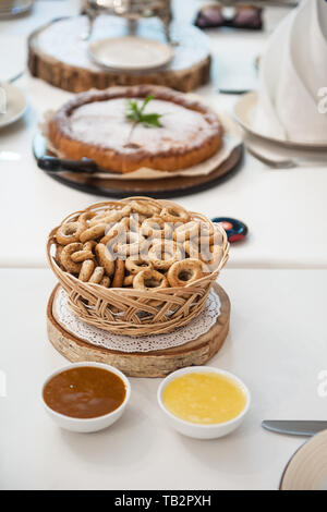 Produits de boulangerie traditionnelle russe Banque D'Images