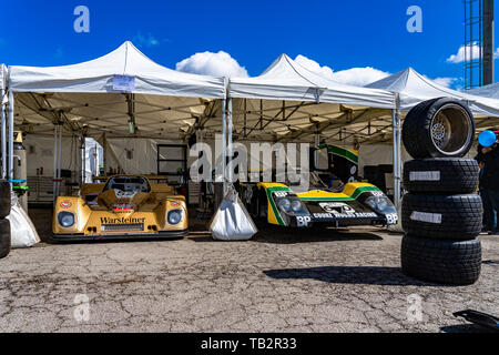 Classic Endurance Racing groupe C à montjuic esprit circuit de Barcelone car show. Banque D'Images