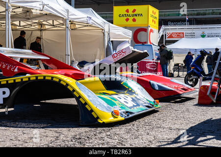 Classic Endurance Racing groupe C à montjuic esprit circuit de Barcelone car show. Banque D'Images