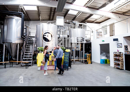 L'intérieur de la petite bière Brew Co à Londres, Royaume-Uni Banque D'Images