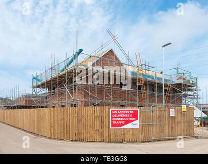 Nouvelles maisons maisons avant le développement, au nord est de l'Angleterre. UK Banque D'Images