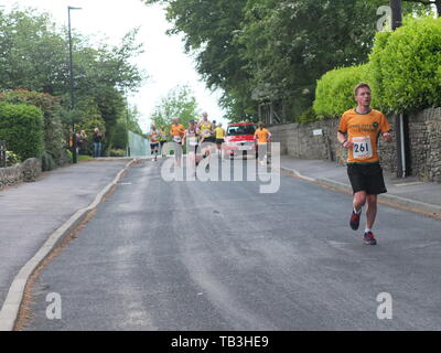 Porteur dans l'Hallam Chase de Crosspool à Sheffield à Stannington, revendiquée en tant que plus ancienne course à la gestion est tombé dans le monde datant de 1862. Banque D'Images