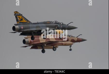 Couteau delta display team battant Dassault Aviation Mirage 2000D. Banque D'Images