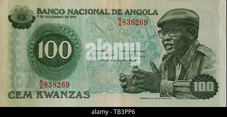 Monnaie, Angola, billet, Kwanzas, Cent Banque D'Images