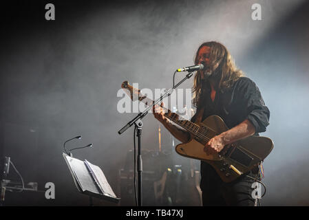 Milan, Italie - 28 mai 2019 : rock psychédélique et progressif de MOTORPSYCHO Trondheim, Norvège effectue au Club de musique en Trezzo. Brambilla Banque D'Images