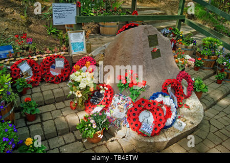 Royaume-Uni, South Yorkshire, Sheffield, Endcliffe Park, Mi Amigo Memorial. Banque D'Images
