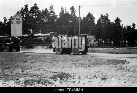 US ARMY / United States Army Atomkanone M65 280 mm / Atomic Cannon M65 11 pouces Annie atomique Banque D'Images