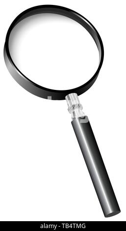 Vector illustration de magnifier isolated on white Illustration de Vecteur