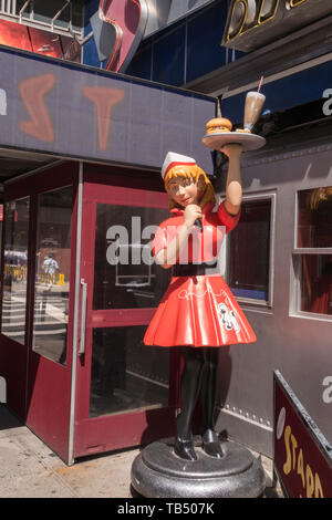 Stardust Diner Façade, Times Square, New York, USA Banque D'Images