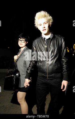 Kelly Osbourne quitte la performance de Lady GaGa à l'Wiltern Theatre le 13 mars 2009 à Los Angeles, Californie. Banque D'Images