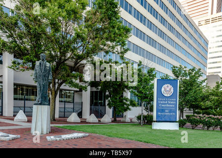 Baltimore, Maryland, USA - 9 juillet 2017 : Edward A. Garmatz United States Courthouse à Baltimore. Banque D'Images