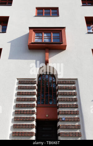 L'ensemble immobilier Naumann dans le quartier Riehl, construit dans les années 1927-1929, porte d'entrée, Cologne, Allemagne. Naumannsiedlung die im Stadtteil Régie Banque D'Images