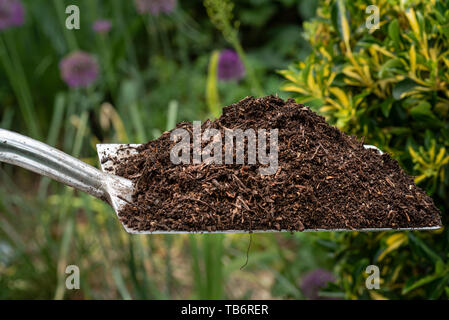 Compost bien décomposé. Banque D'Images