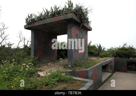 Un ancien poste militaire à Shaxi Fort situé près de Qingchi Village, sur le point le plus occidental de l'île de Kinmen, Canton Lieyu, Taiwan Banque D'Images