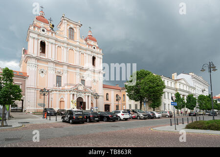 Vilnius, Lituanie. Mai 2019. Vue de la façade de l'église de Saint-casimir Banque D'Images