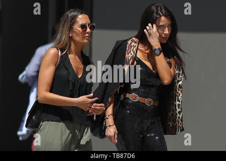 Pilar Rubio Fernandez, épouse du joueur du Real Madrid Sergio Ramos et présentateur de télévision espagnole arrive au stade de la finale de la Ligue des Champions - Bâtir l'avenir du match entre Tottenham Hotspur v Liverpool, Wanda Stade Metropolitano, Madrid - 30 mai 2019 Banque D'Images