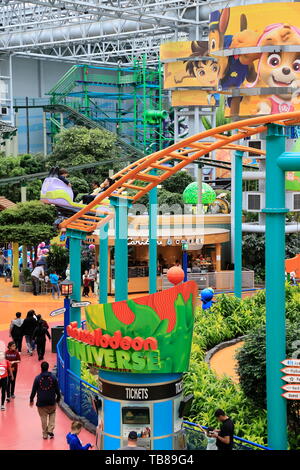 Nickelodeon Universe theme park à l'intérieur du Mall of America.Bloomington.Minnesota.USA Banque D'Images