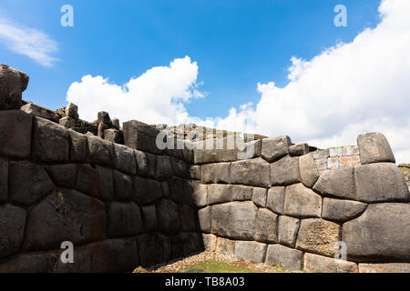 Ruines de la forteresse Inca de Saqsaywaman Cuzco Pérou extérieur Banque D'Images