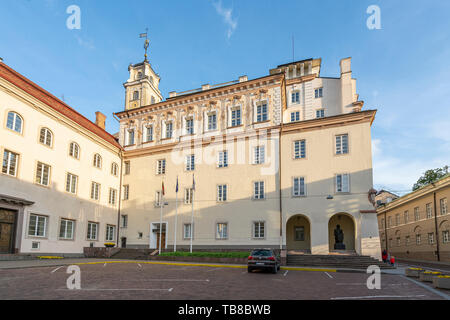 Vilnius, Lituanie. Mai 2019. Une vue de l'université de Vilnius palace Banque D'Images