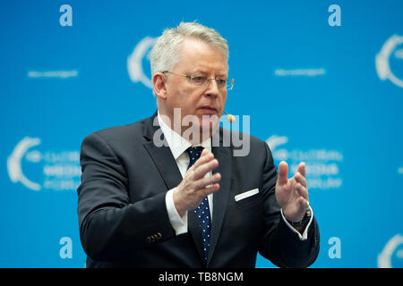 Bonn, Allemagne. 27 mai, 2019. Peter Aubel, directeur de la Deutsche Welle DW, à la Deutsche Welle Global Media Forum 27.05.2019 Changement de pouvoirs, à Bonn | Conditions de crédit dans le monde entier : dpa/Alamy Live News Banque D'Images