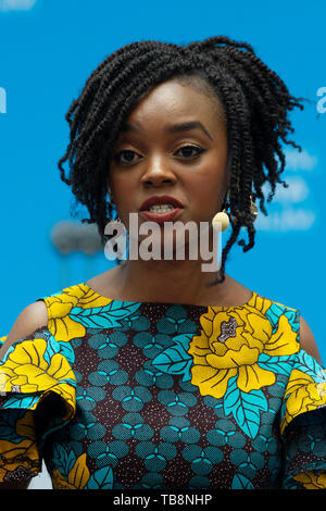 Bonn, Allemagne. 27 mai, 2019. Edith KIMANI, Modérateur, DW Deutsche Welle, à la Deutsche Welle Global Media Forum 27.05.2019 Changement de pouvoirs, à Bonn | Conditions de crédit dans le monde entier : dpa/Alamy Live News Banque D'Images