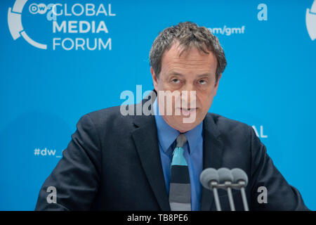 Bonn, Allemagne. 27 mai, 2019. Laudator Misha GLENNY, la liberté de parole à la Deutsche Welle Global Media Forum 27.05.2019 Changement de pouvoirs, à Bonn | Conditions de crédit dans le monde entier : dpa/Alamy Live News Banque D'Images